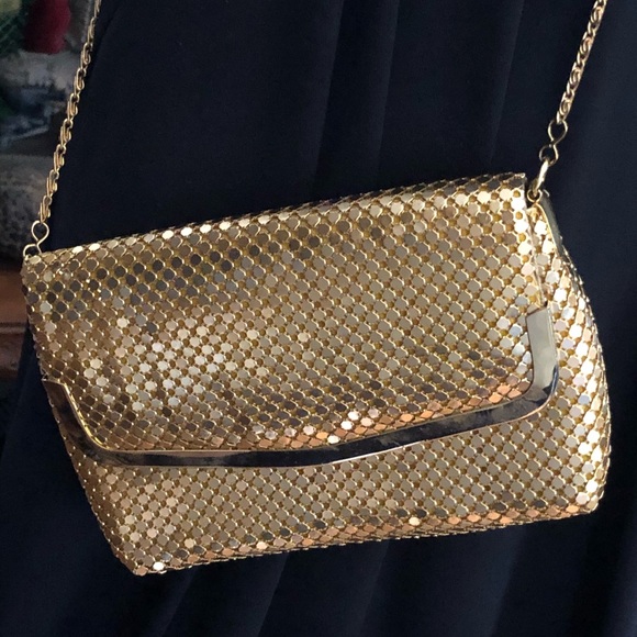 Bags Vintage Gold Metal Mesh Crossbody Bag Clutch Poshmark